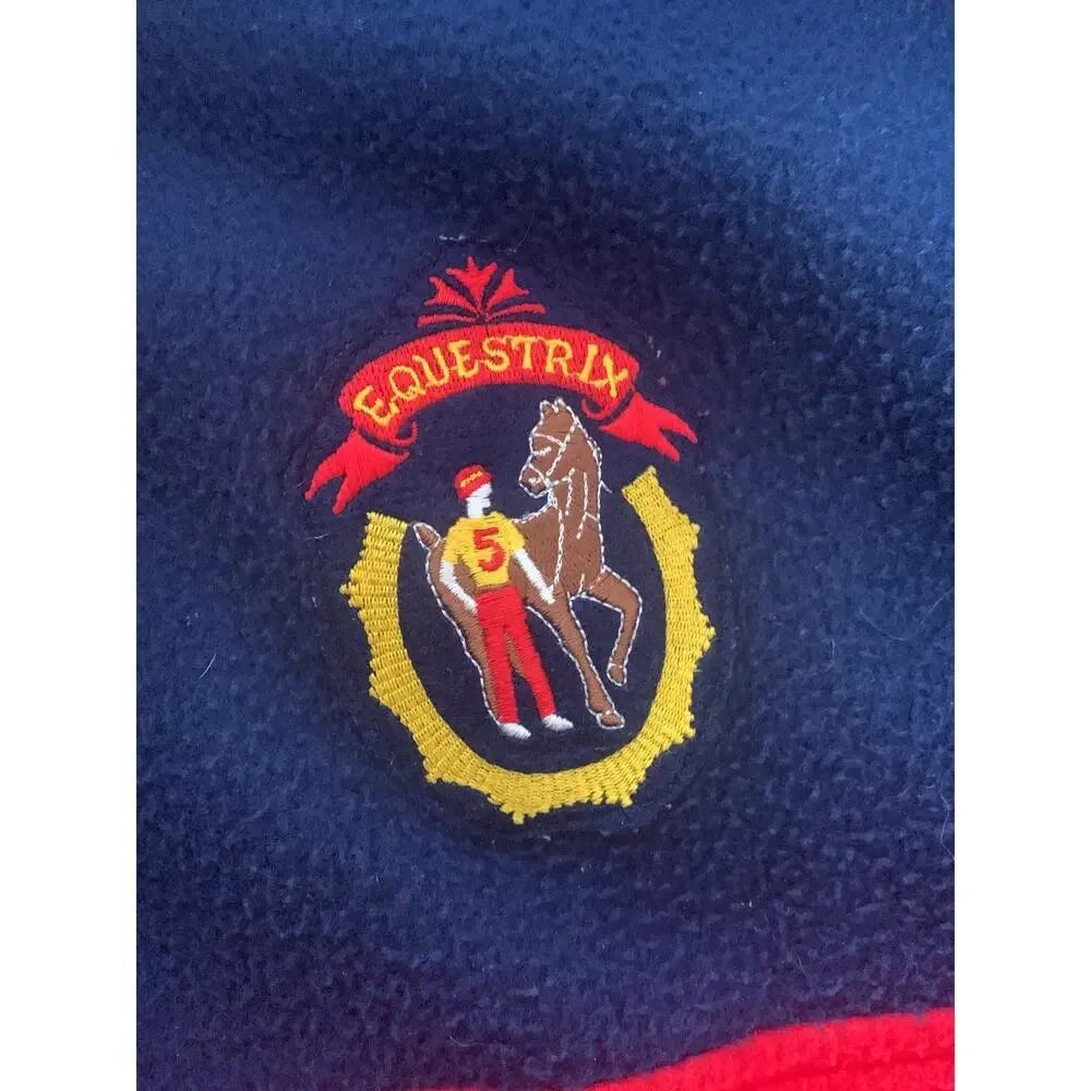 Vintage weather breaker fleece full zip equestrix jacket men’s xl